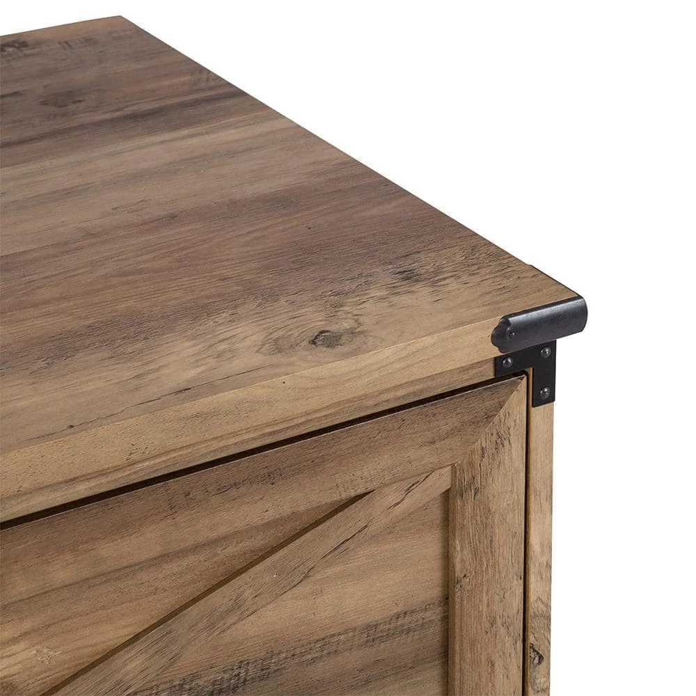 2-Drawer Cambridge 31.5 in. Rustic Oak Decorative Lateral File Cabinet by SAINT BIRCH 5 2-Drawer Cambridge 31.5 in. Rustic Oak Decorative Lateral File Cabinet by SAINT BIRCH - Image 5