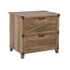 2-Drawer Cambridge 31.5 in. Rustic Oak Decorative Lateral File Cabinet by SAINT BIRCH