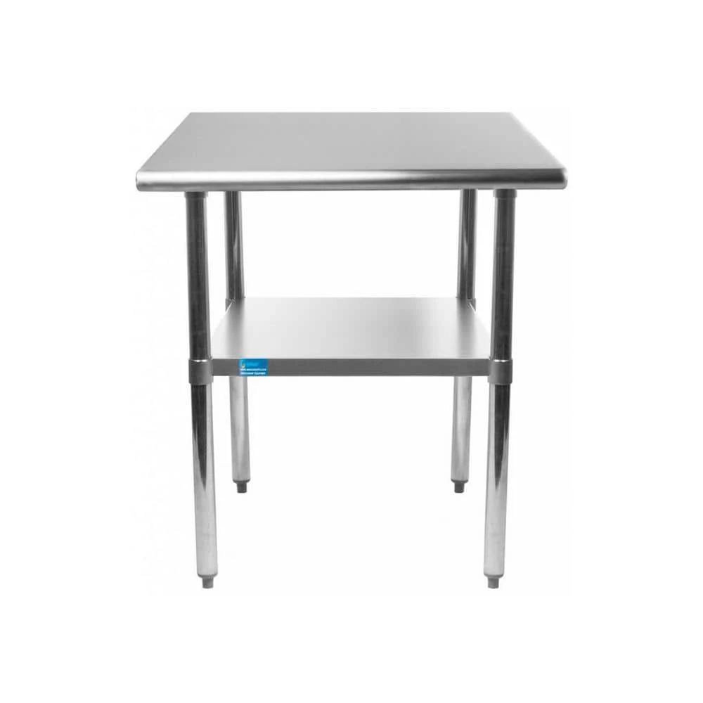 14 in. x 24 in. Stainless Steel Kitchen Utility Table with Adjustable Bottom Shelf by AMGOOD 1 14 in. x 24 in. Stainless Steel Kitchen Utility Table with Adjustable Bottom Shelf by AMGOOD