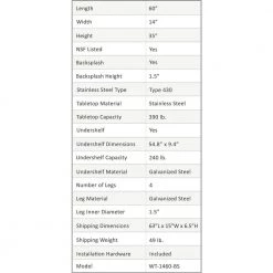 Basicwise Online Shop -Basicwise Online Shop stainless steel amgood kitchen prep tables amg wt 1460 bs e1 1000