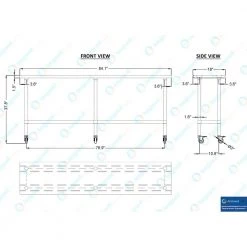 18 in. x 84 in. Stainless Steel Work Table with Casters : Mobile Metal Kitchen Utility Table with Bottom Shelf by AMGOOD 14 18 in. x 84 in. Stainless Steel Work Table with Casters : Mobile Metal Kitchen Utility Table with Bottom Shelf by AMGOOD -Basicwise Online Shop stainless steel amgood kitchen prep tables amg wt 1884 wheels 1f 1000