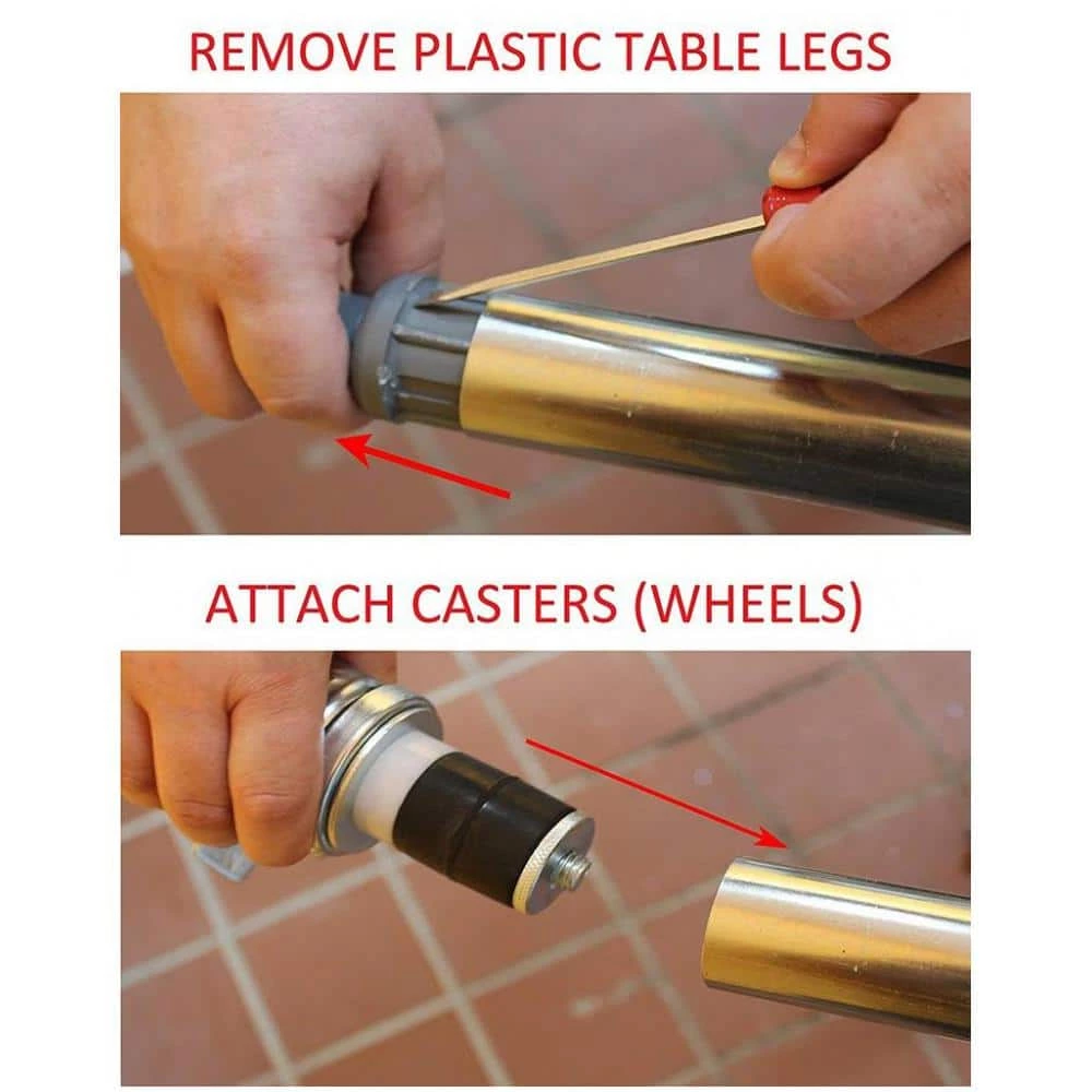 18 in. x 84 in. Stainless Steel Work Table with Casters : Mobile Metal Kitchen Utility Table with Bottom Shelf by AMGOOD 8 18 in. x 84 in. Stainless Steel Work Table with Casters : Mobile Metal Kitchen Utility Table with Bottom Shelf by AMGOOD - Image 8