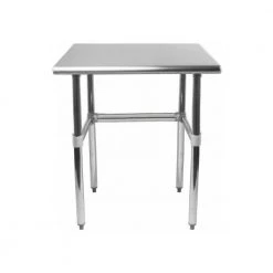24 in. x 12 in. Stainless Steel Open Base Kitchen Utility Table Metal Prep Table by AMGOOD