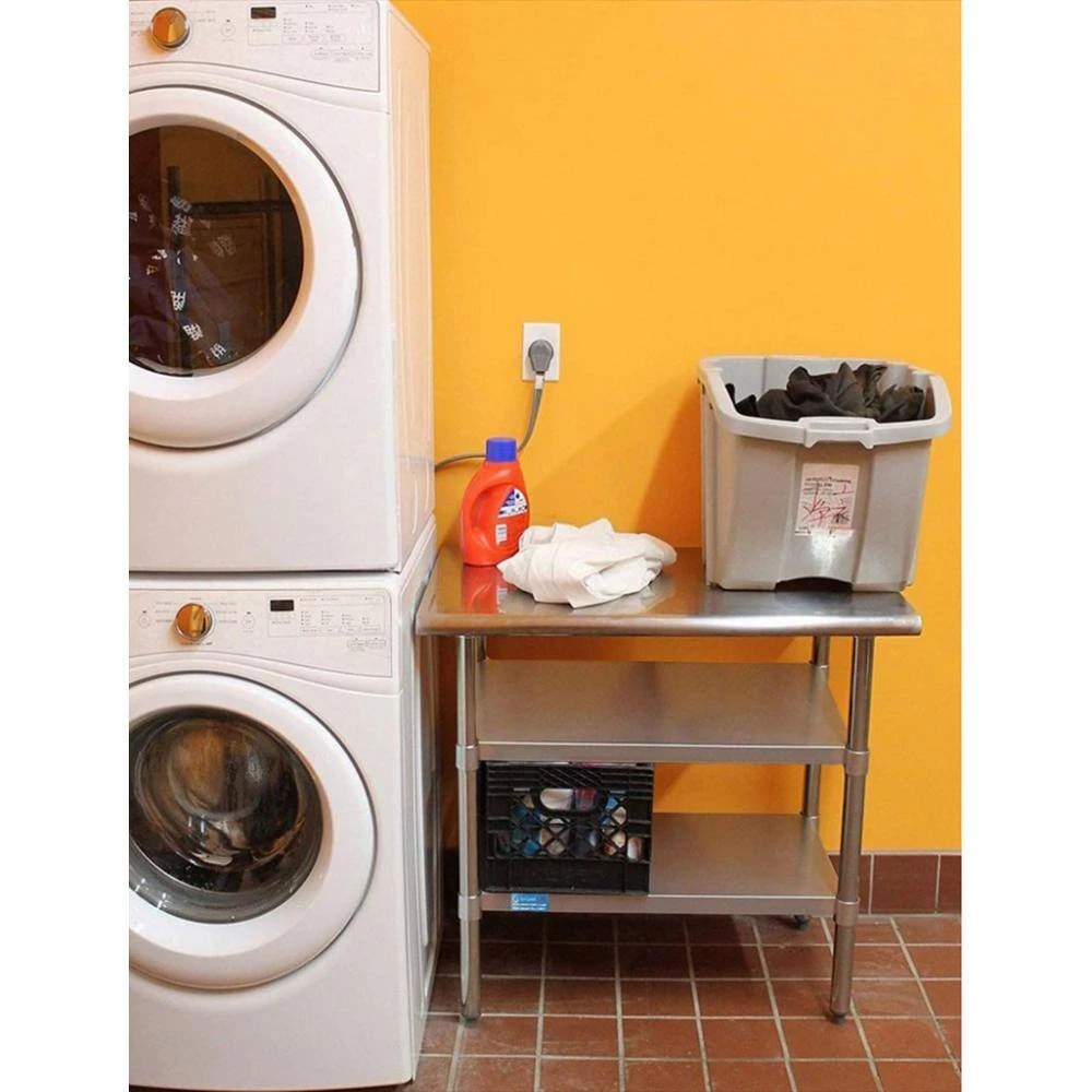 24 in. x 60 in. Stainless Steel Kitchen Utility Table with 2 Adjustable Shelves : Metal Prep Table by AMGOOD 7 24 in. x 60 in. Stainless Steel Kitchen Utility Table with 2 Adjustable Shelves : Metal Prep Table by AMGOOD - Image 7