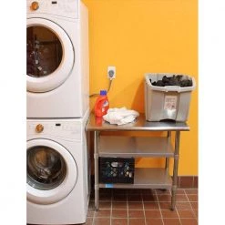 30 in. x 24 in. Stainless Steel Kitchen Utility Table with 2 Adjustable Shelves : Metal Prep Table by AMGOOD -Basicwise Online Shop stainless steel amgood kitchen prep tables amg wt 3024 2sh 44 1000