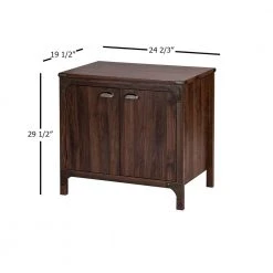 2-Door Hanson 31.5 in. Walnut Accent Cabinet by SAINT BIRCH -Basicwise Online Shop walnut saint birch accent cabinets sblg4005sgwn 1f 1000
