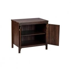 2-Door Hanson 31.5 in. Walnut Accent Cabinet by SAINT BIRCH -Basicwise Online Shop walnut saint birch accent cabinets sblg4005sgwn 77 1000