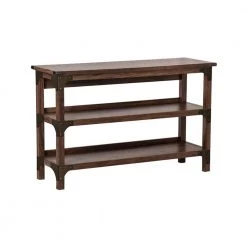 Hanson 47 in. Rectangle Walnut Wood Console Table with Wood Frame by SAINT BIRCH