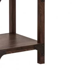 Hanson 19 in. Walnut Square Wood End Table by SAINT BIRCH -Basicwise Online Shop walnut saint birch end side tables sblg8105etwn 4f 1000