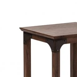 Hanson 19 in. Walnut Square Wood End Table by SAINT BIRCH -Basicwise Online Shop walnut saint birch end side tables sblg8105etwn c3 1000