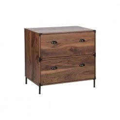 Bombay Walnut 2-Drawer Lateral File Cabinet by SAINT BIRCH