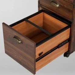 Hanson Walnut 3-Drawer Mobile File Cabinet by SAINT BIRCH 9 Hanson Walnut 3-Drawer Mobile File Cabinet by SAINT BIRCH -Basicwise Online Shop walnut saint birch file cabinets sblg4305mfwn 77 1000