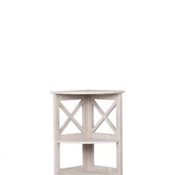 Honduras 41.1 in. Washed Gray 3-Shelf Standard Bookcase by SAINT BIRCH -Basicwise Online Shop washed gray saint birch bookcases bookshelves sbsf3109bkwg 4f 1000