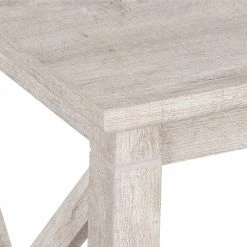 Honduras 19 in. Washed Gray Square Wood End Table by SAINT BIRCH -Basicwise Online Shop washed gray saint birch end side tables sbhn8109etwg c3 1000