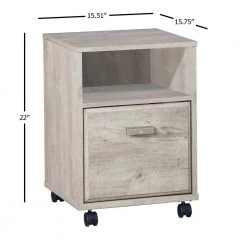 Elma Washed Gray Pedestal File Cabinet by SAINT BIRCH -Basicwise Online Shop washed gray saint birch file cabinets sbel4109mfwg 44 1000