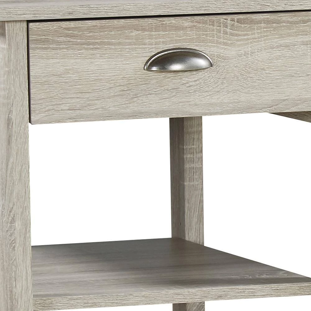 Finley 47.24 in. Washed Gray Writing Desk by SAINT BIRCH 5 Finley 47.24 in. Washed Gray Writing Desk by SAINT BIRCH - Image 5