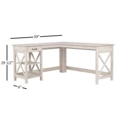 Honduras 59.06 in. Washed Gray Wood Writing Desks by SAINT BIRCH 10 Honduras 59.06 in. Washed Gray Wood Writing Desks by SAINT BIRCH -Basicwise Online Shop washed gray saint birch writing desks sbsf1409ldwg 1f 1000