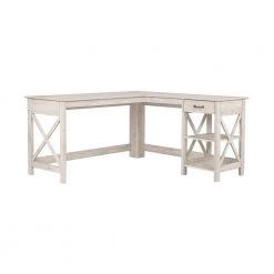 Honduras 59.06 in. Washed Gray Wood Writing Desks by SAINT BIRCH