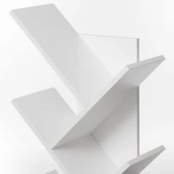 55.5 in. White Wood 9-Shelf Etagere Bookcase with Storage by Basicwise 8 55.5 in. White Wood 9-Shelf Etagere Bookcase with Storage by Basicwise -Basicwise Online Shop white basicwise bookcases bookshelves qi003457 wt 1f 1000