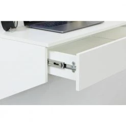 28.5 in. White Wall Mounted Office Computer Desk with Drawer by Basicwise 13 28.5 in. White Wall Mounted Office Computer Desk with Drawer by Basicwise -Basicwise Online Shop white basicwise floating desks qi003902 wt fa 1000