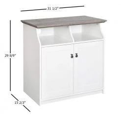 2-Door Finley 31.5 in. White Gray Oak Vertical File Cabinet by SAINT BIRCH -Basicwise Online Shop white gray oak saint birch accent cabinets sbfl4225sgwg 1f 1000
