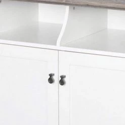 2-Door Finley 31.5 in. White Gray Oak Vertical File Cabinet by SAINT BIRCH -Basicwise Online Shop white gray oak saint birch accent cabinets sbfl4225sgwg 4f 1000