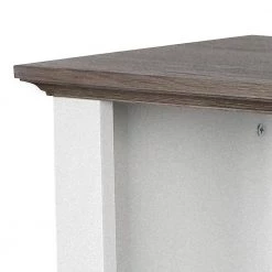 Finley 29.5 in. White/Gray Oak 6-Shelf Standard Bookcase by SAINT BIRCH -Basicwise Online Shop white gray oak saint birch bookcases bookshelves sbfl4325bkwg 4f 1000