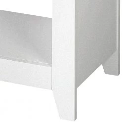 Finley 29.5 in. White/Gray Oak 6-Shelf Standard Bookcase by SAINT BIRCH -Basicwise Online Shop white gray oak saint birch bookcases bookshelves sbfl4325bkwg c3 1000