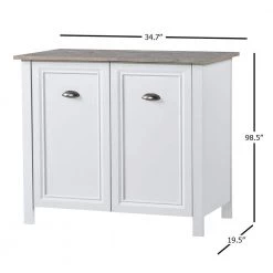 2-Door Ansel 24.7 White Storage Cabinet by SAINT BIRCH -Basicwise Online Shop white saint birch accent cabinets sban4094sgwh 1f 1000