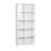 Miami 73.6 in. White 10-Shelf Standard Bookcase by SAINT BIRCH