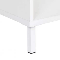 Miami 73.6 in. White 10-Shelf Standard Bookcase by SAINT BIRCH -Basicwise Online Shop white saint birch bookcases bookshelves sbak3191bkww c3 1000