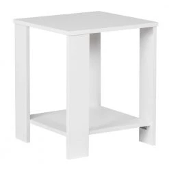 Miami 47.3 in. White Square Wood End Table by SAINT BIRCH