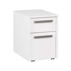 Miami White 2-Drawer Mobile File Cabinet by SAINT BIRCH