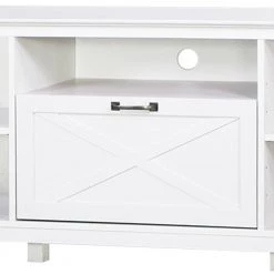 Honduras 59.5 in. White TV Stand 1-Drawer Fits TV's up to 60 in. by SAINT BIRCH 11 Honduras 59.5 in. White TV Stand 1-Drawer Fits TV's up to 60 in. by SAINT BIRCH -Basicwise Online Shop white saint birch tv stands sbhn7092tvwh 1f 1000
