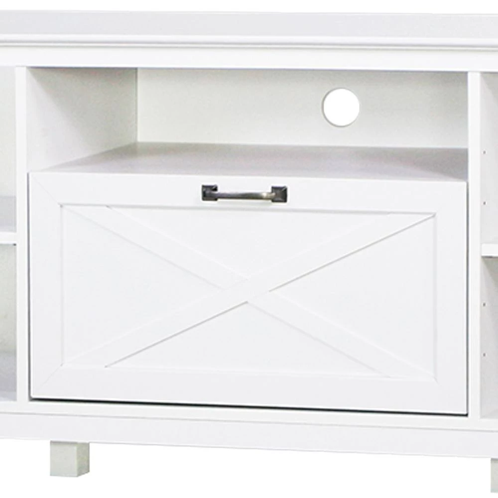 Honduras 59.5 in. White TV Stand 1-Drawer Fits TV's up to 60 in. by SAINT BIRCH 5 Honduras 59.5 in. White TV Stand 1-Drawer Fits TV's up to 60 in. by SAINT BIRCH - Image 5