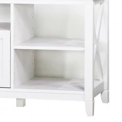 Honduras 59.5 in. White TV Stand 1-Drawer Fits TV's up to 60 in. by SAINT BIRCH 10 Honduras 59.5 in. White TV Stand 1-Drawer Fits TV's up to 60 in. by SAINT BIRCH -Basicwise Online Shop white saint birch tv stands sbhn7092tvwh 4f 1000