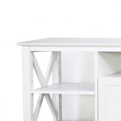Honduras 59.5 in. White TV Stand 1-Drawer Fits TV's up to 60 in. by SAINT BIRCH 9 Honduras 59.5 in. White TV Stand 1-Drawer Fits TV's up to 60 in. by SAINT BIRCH -Basicwise Online Shop white saint birch tv stands sbhn7092tvwh c3 1000