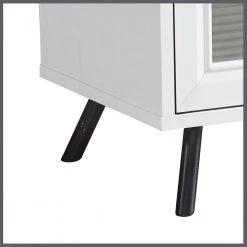 Hayes 56.34 in. White TV Stand Fits TV's up to 60 in. by SAINT BIRCH -Basicwise Online Shop white saint birch tv stands sbhy7194acwh 4f 1000