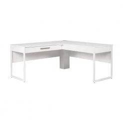 Miami 63 in. White Wood Writing Desks by SAINT BIRCH