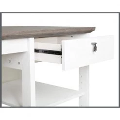Finley 59 in. White Wood Writing Desks by SAINT BIRCH -Basicwise Online Shop white saint birch writing desks sbfl1425ldwg 77 1000