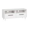 Miami 22.25 in. White Wood Grain TV Stand Fits TV's up to 32 in. by SAINT BIRCH